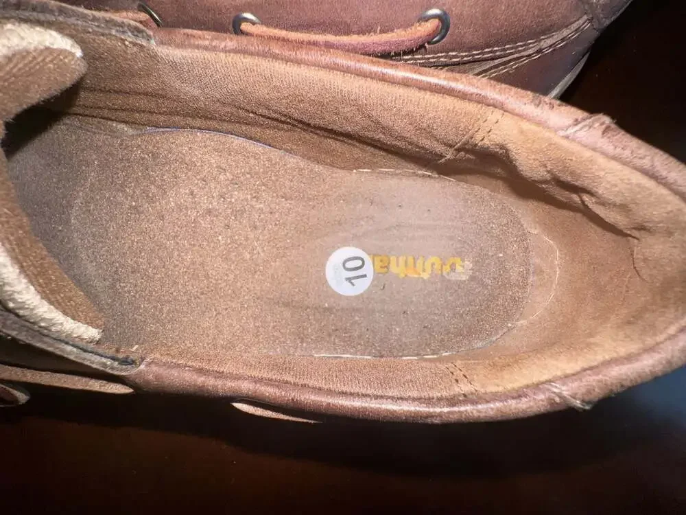 Dunham Brown Leather MCN420SB Boat Shoes Men's Size 10 D